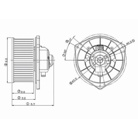 TYC 700038 Lancer / outlander new automotive replacement blower motor ...