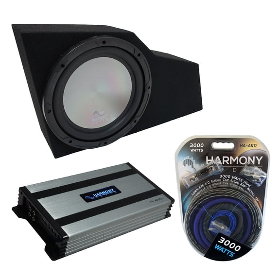 02-09 Chevy Trailblazer Harmony A122 Single 12" Custom Sub Box & HA-A800.1 Amp