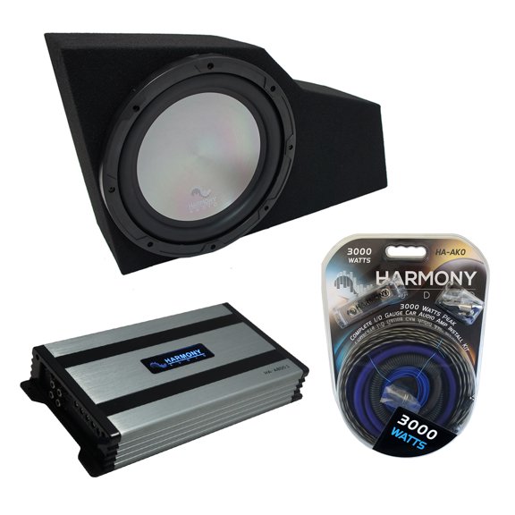 02-09 GMC Envoy SUV Harmony A122 Single 12" Custom Sub Box & HA-A800.1 Amp