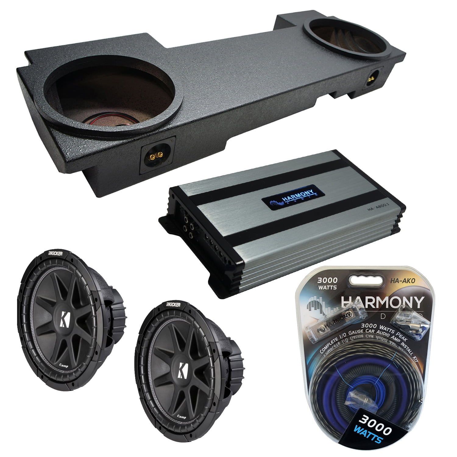 0213 Cadillac Escalade EXT Underseat Kicker C12 Dual 12 Rhino Sub Box HAA800.1