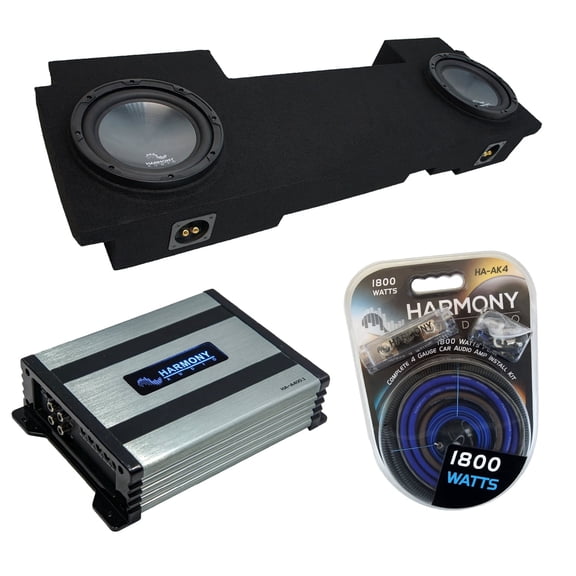 02-13 Chevy Avalanche Underseat Harmony R104 Dual 10" Sub Box & HA-A400.1 Amp
