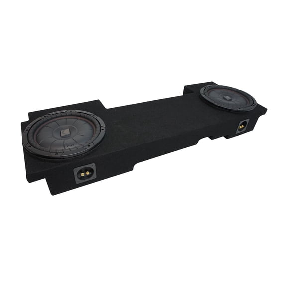 02-13 Chevy Avalanche Underseat Kicker CompVT CVT12 Dual 12" Sub Box Final 2 Ohm