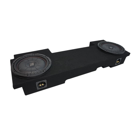 02-13 Chevy Avalanche Underseat Kicker CompVT CVT12 Dual 12" Sub Box Final 2 Ohm