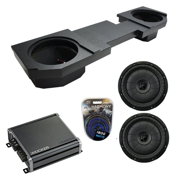 2002-2018 Fits Dodge Ram Quad Crew Kicker CVT12 Dual 12" Rhino Sub Box CXA800.1