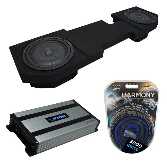 2002 - 2018 Dodge Ram Quad Crew Kicker CompVT CVT12 Dual 12" Sub Box HA-A800.1