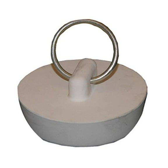 02-3215 White Hollow Rubber Sink Stopper - Pack Of 6