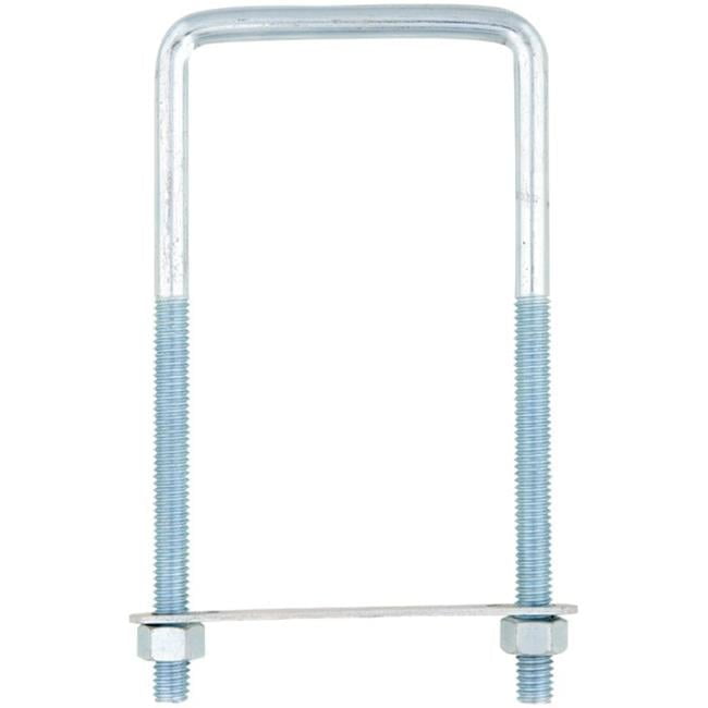 02-3453-627 Square Bend U-Bolt Zince  0.375 x 3.7 x 6 in. - pack of 5