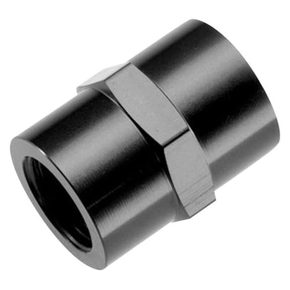 02 AN NPT Female Pipe Coupler - Black