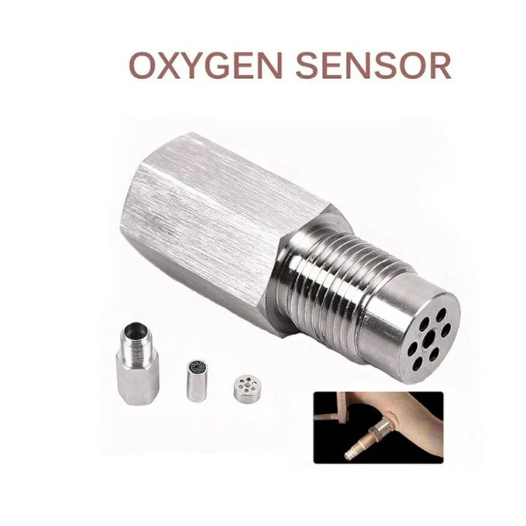 02 Sensor Oxygen, GIUGT Sensor Extension Connector M18*1.5 Oxygen Space  Sensor 02 Converter, O2 Cel Catalytic Converter Fixed Pair Oxygen Sensor