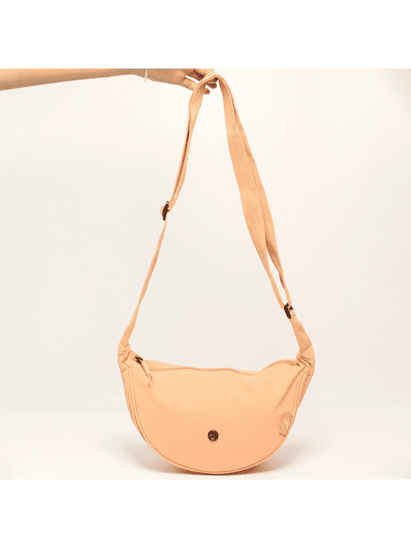 Crescent Shaped Design Crescent Crossbody Bag, orange