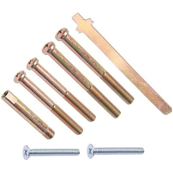 02007 Thick Door Kit for Schlage BE365, BE469 and Various Electronic Deadbolts Models Door Extension kit Includes Extended Screws and Tailpiece for Installation on Doors 2" and Thicker