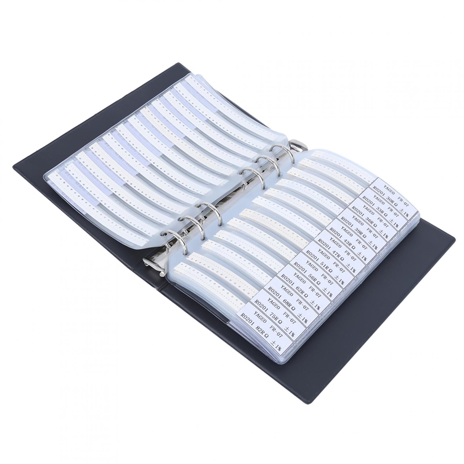 0201 170 Value Resistors Assortment Kit Electron Components Plastic Sample Book Black