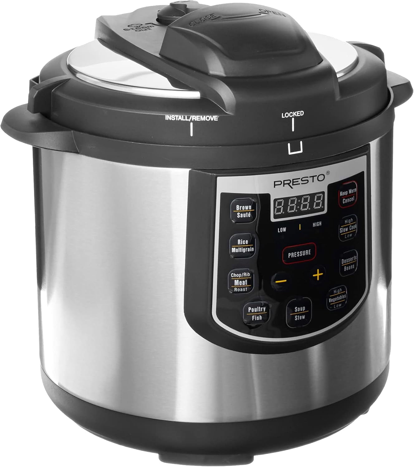 Presto 6-Quart Stainless Steel Electric Pressure Cooker