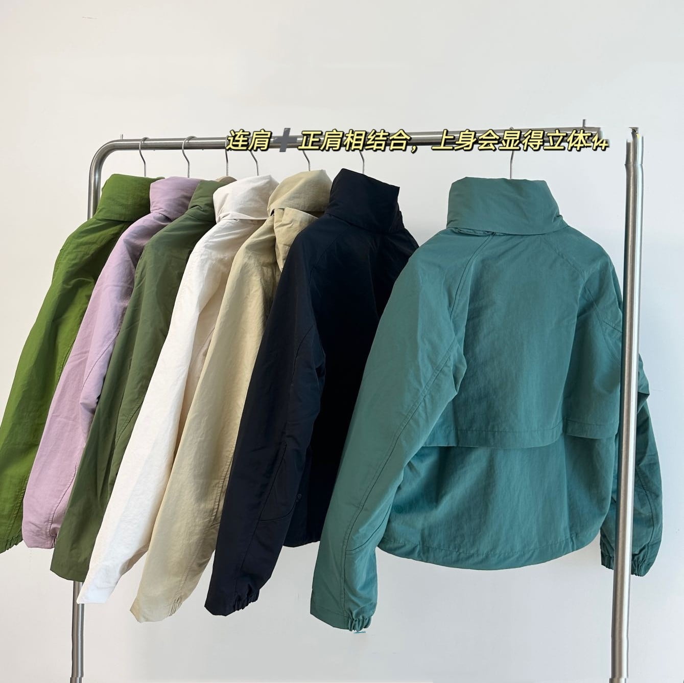 021807 spring new women‘s hooded zipper stand collar sports casual