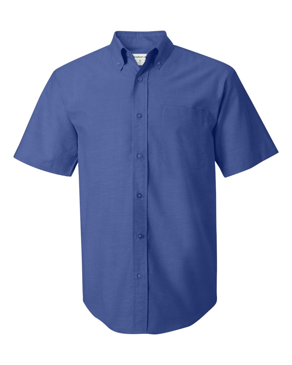 0231 Men's Short Sleeve Stain Resistant Oxford Shirt - White - X