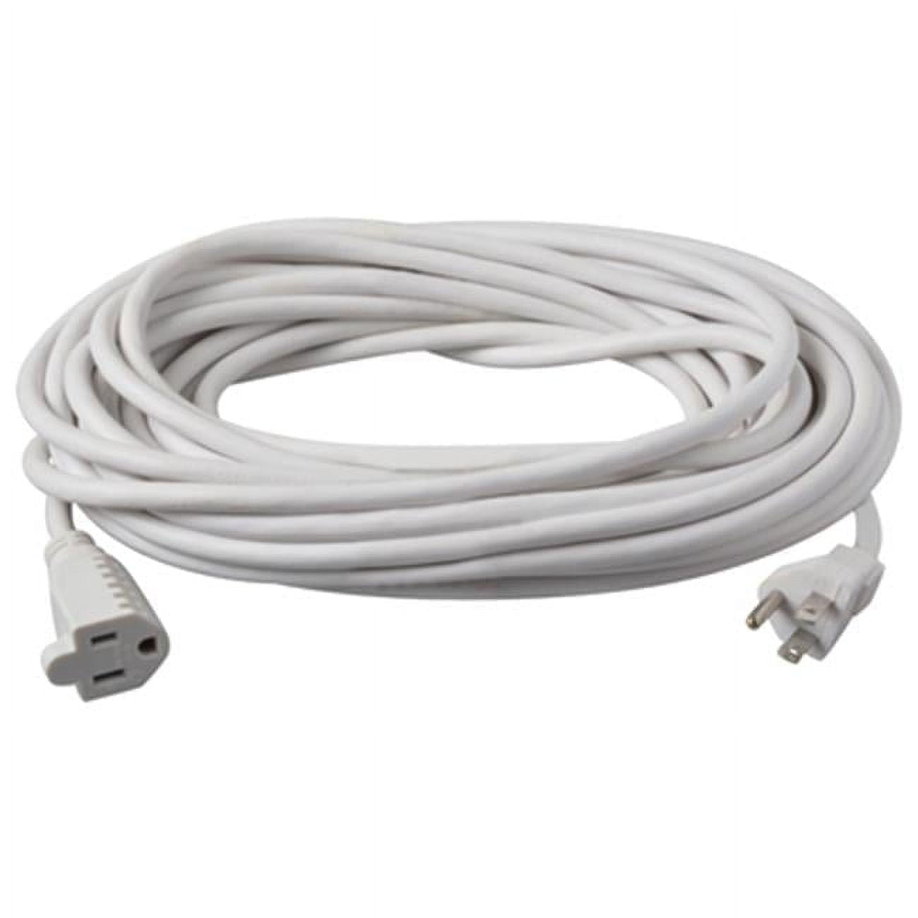 02356-01ME 40 ft. White Round Vinyl Outdoor Extension Cord