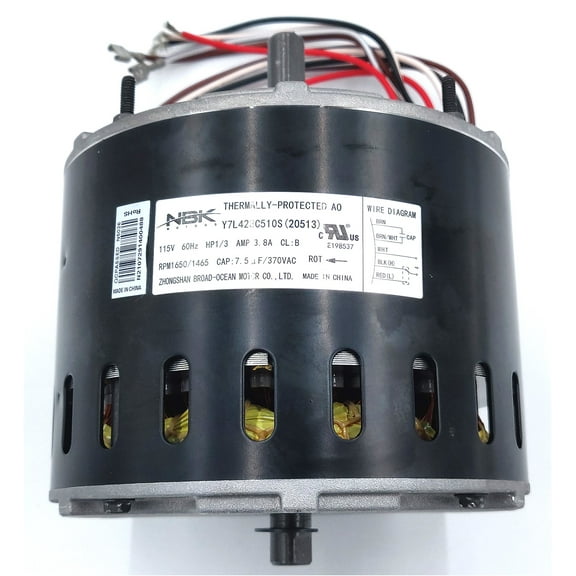 024-27596 CONDENSER MOTOR 115V 1/3HP - EXACT FIT FOR YORK - REPLACEMENT PART BY NBK