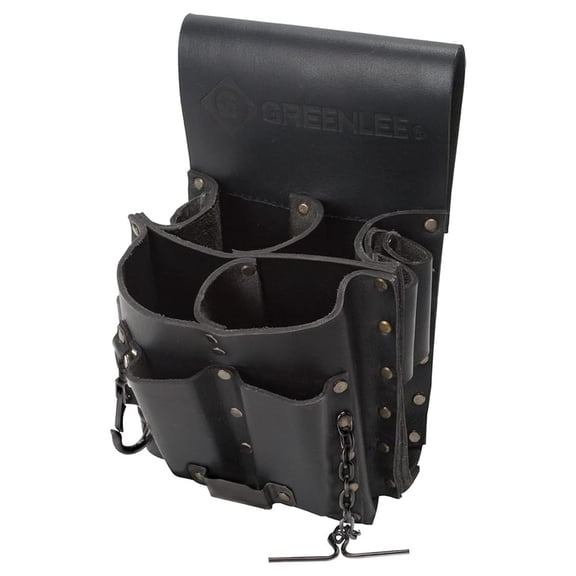 0258-11 Tool Pouch, Leather, 8 Pocket