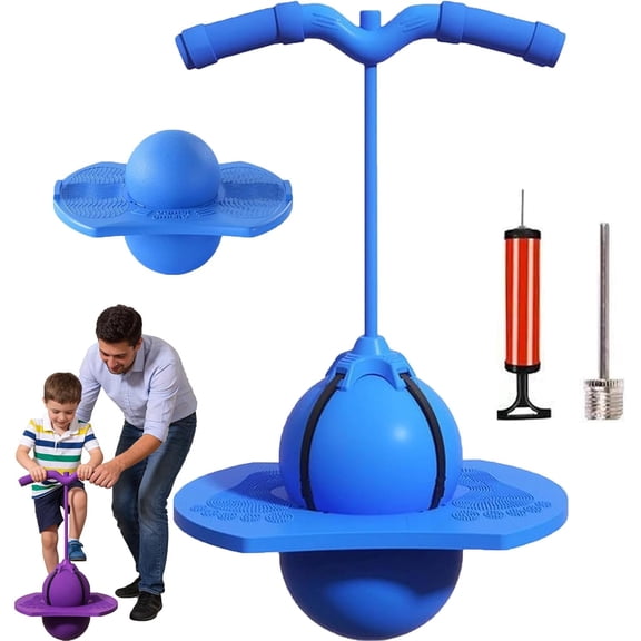 026 Reinforced Pogo Ball with High-Grip Handle, Heavy Duty Balance Jumper Board