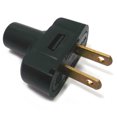 thumbnail image 1 of 02633 - AC PLUG 2POS 15A 125V RUBBER BLK NON POLARIZED, 1 of 1