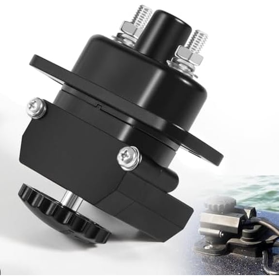 027-0004-KIT Trolling Motor Plug Replace for Battery Tender DC to DC Power Connector, Compatible with Onboard Marine 12V to 48V DC Power Connection With Gaskets, 80 AMP Capacity$$Watercraft