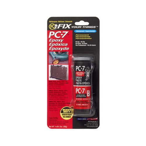 PC Products PC-7 Epoxy Adhesive Paste, Two-Part Heavy Duty, 2oz in Two Jars, Charcoal Gray 27776 (Pack of 12)