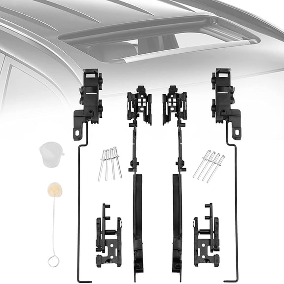 02ESR1201ABK Sunroof Track Assembly Repair Kit Compatible with Ford F150/F250/F350/F450/Expedition Lincoln Navigator Mark LT