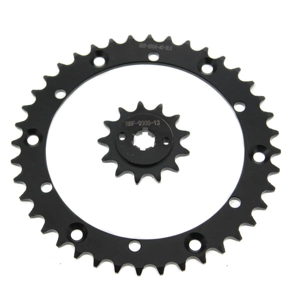03-04 Yamaha YFS200 200 Blaster 13 Tooth Front and 40 Tooth Rear Black Sprocket