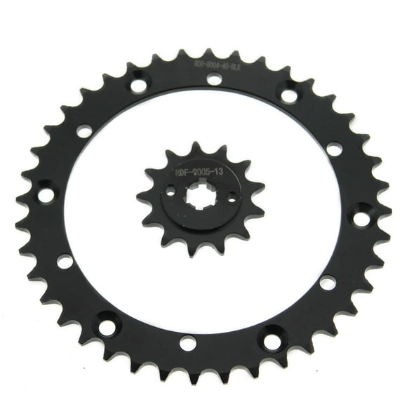 03-04 Yamaha YFS200 200 Blaster 13 Tooth Front and 40 Tooth Rear Black Sprocket