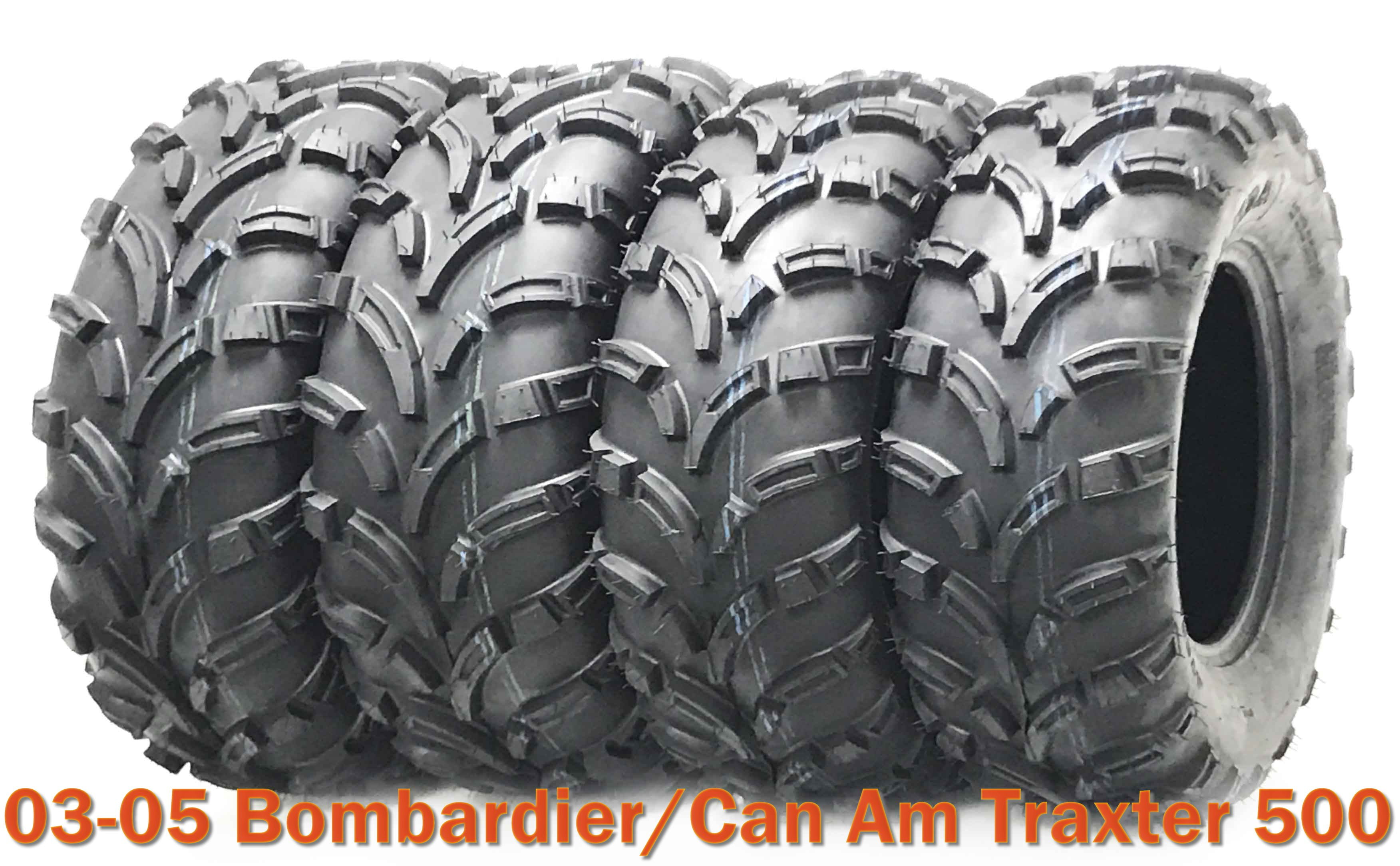 03-05 Bombardier/Can Am Traxter 500 Full Set ATV tires 25x8-12