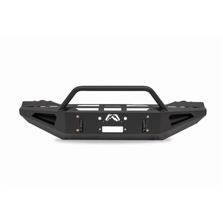 Fab Fours Red Steel Front with Pre-Runner Guard Bumper For 2003-2005 Dodge RAM 2500, 2003-2005 Dodge RAM 3500