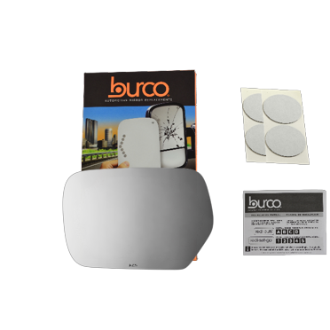 Burco Heated Driver Side Mirror Glass For 09-14 Acura TSX - Power Adjust - Adhesive Attach