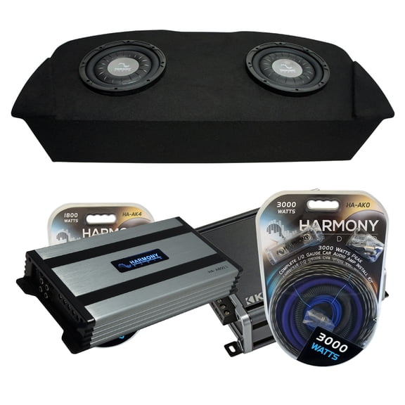 03-08 Nissan 350Z Coupe Hatch Fit Harmony F104 Dual 10" Sub Box & HA-A800.1