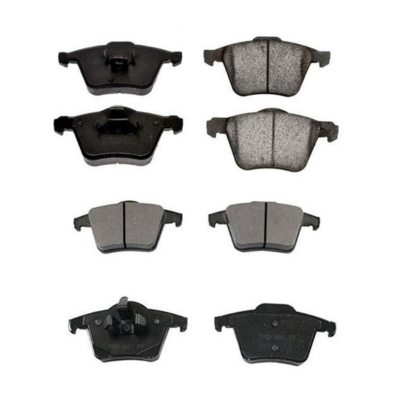 03-13 Volvo XC90 With 336MM 13 Inch Frt Front & Rear Brake Pad Sets