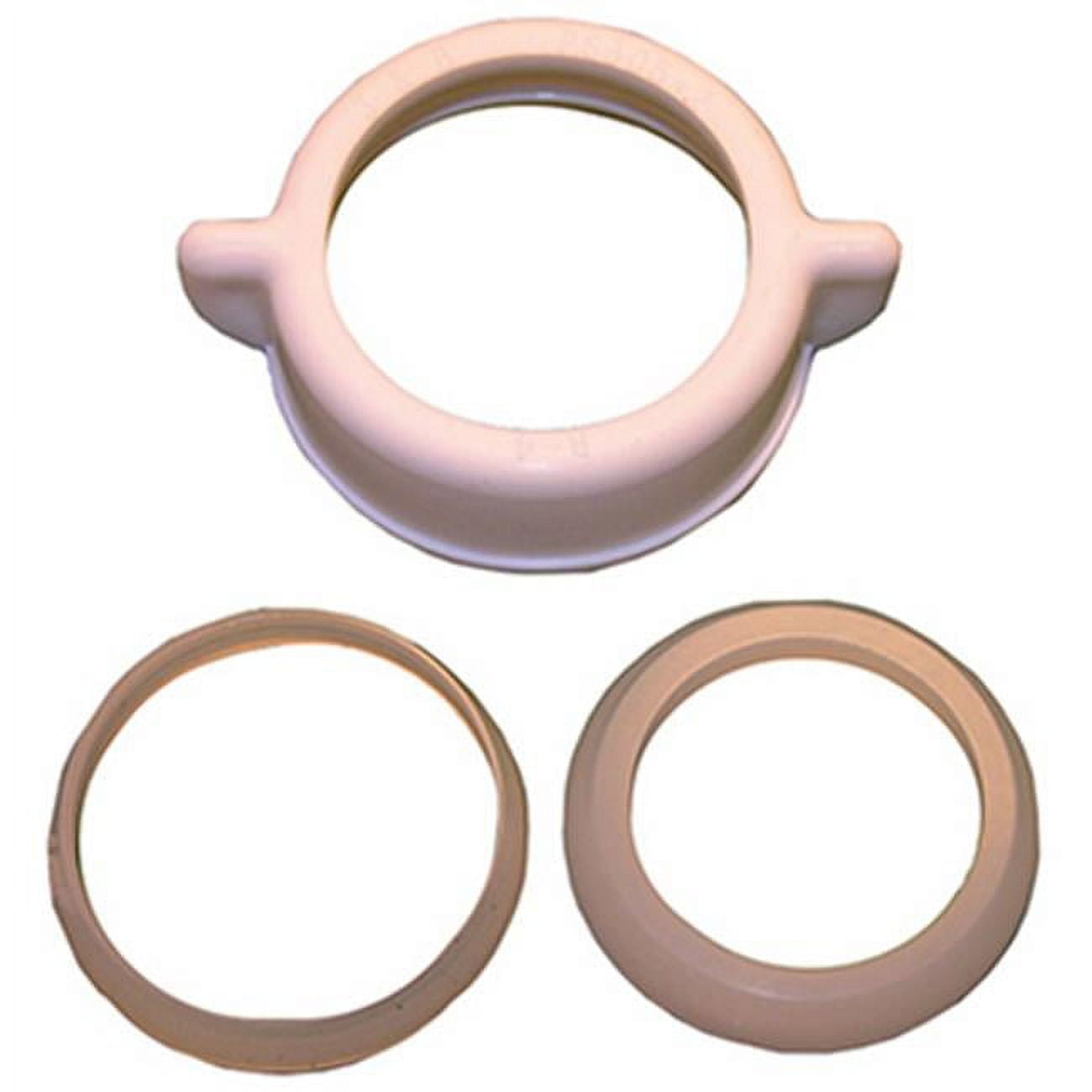 031845 PVC Slip Joint Nut & 2 Polyethylene Washers Pack Of 6