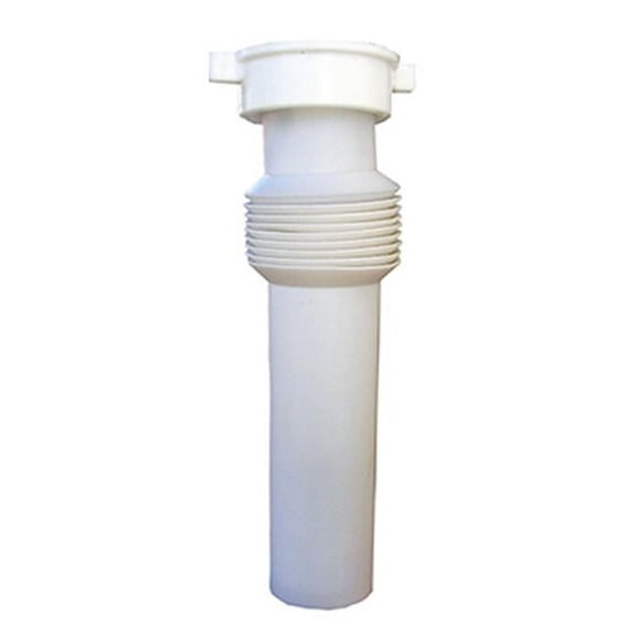 03-4317 Flexible Direct Connection Extension Tube, White - 1.5 x 12 in.