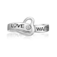 thumbnail image 1 of .03 cttw Diamond "Love Waits" 925 Sterling Silver Purity Ring Size 7, 1 of 5
