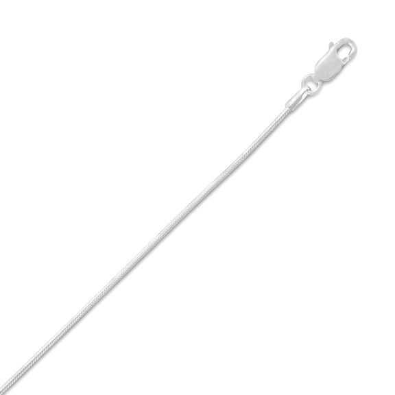 030 Snake Chain Necklace (1.2mm) Lobster Clasp Closure Made .925 Sterling Silver 22 Inch Chain Necklace for Women and Me