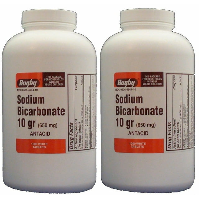 031RGRX RUGBY SODIUM BICARB 10GR TAB SODIUM BICARBONATE650 MG White 1000 TABLETS UPC