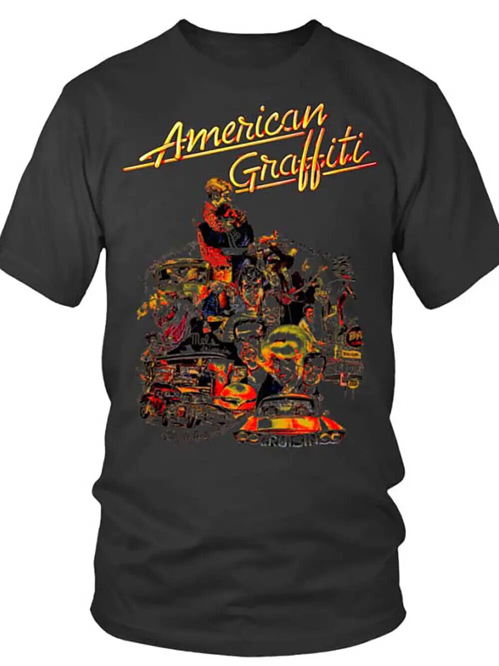 032. American Graffiti WT 23309 funny Men’s Tshirt