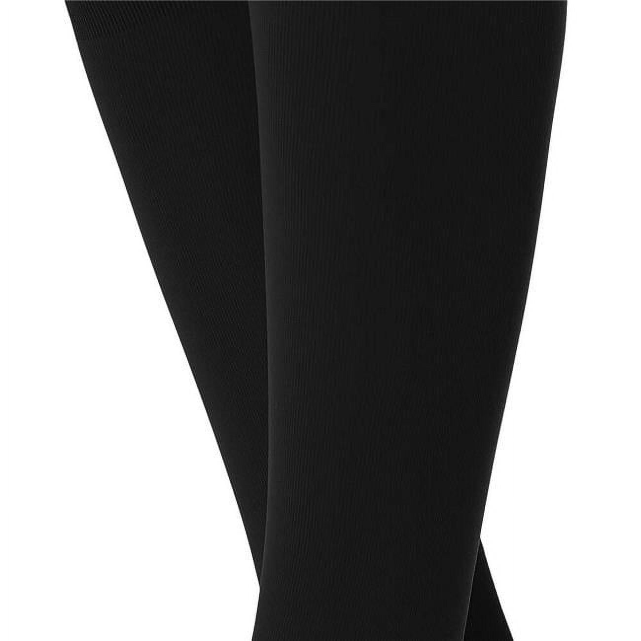 0326B8XXLBL 2332 mmHg Classic Compression Open Toe KneeHigh Socks