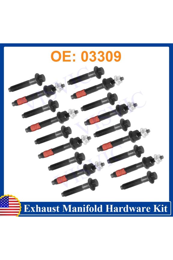 03309 Exhaust Manifold Hardware Kit For 05~20 Chrysler Dodge Jeep Ram Models