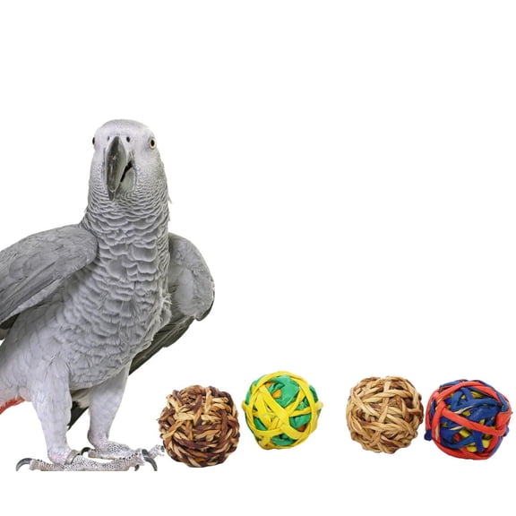 03340 String Ball Foot Toy (Red and Yellow.)