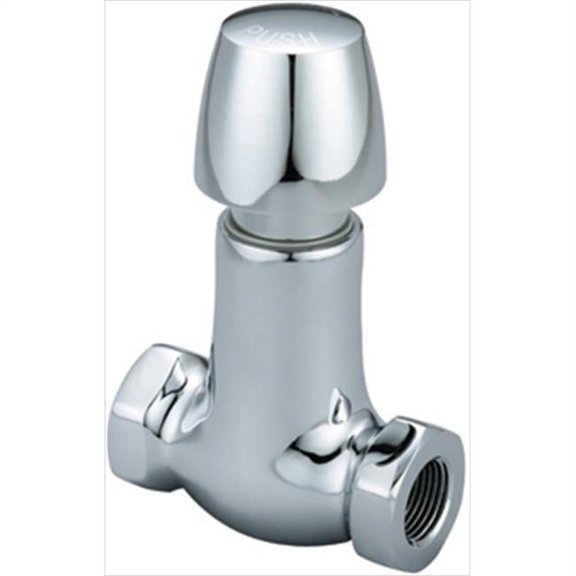 0336-N2.5 Slow-Closing Straight Stop Metering Valve in Chrome
