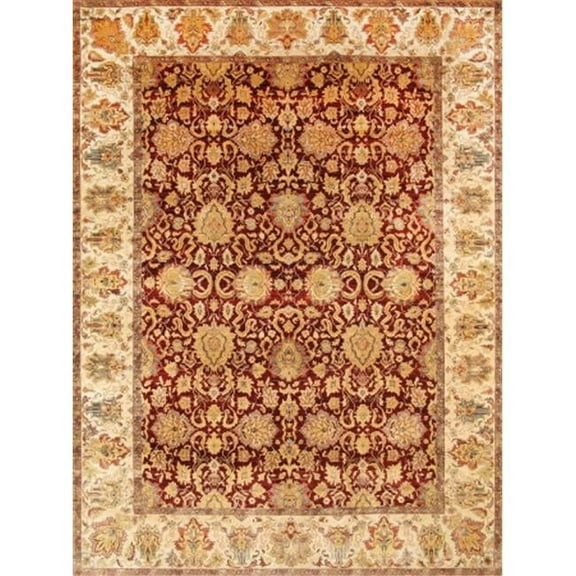 033600 Hand-Knotted Lambs Wool Area Rug - 9 ft. 1 in. x 12 ft. 2 in.