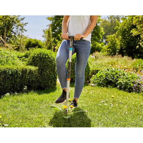 03518 | Weed Puller Remover Tool, Heavy Duty Stand-Up Garden Hand Weeder, Easy Weed Removal, Built-in Ejector, Long Handle for Outdoor Use. Weeding Claw.
