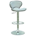 thumbnail image 1 of 0364 Bella Vita Pneumatic Gas Lift Adjustable Height Swivel Stool in White, 1 of 2