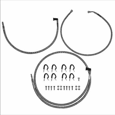 04-06 gm 1500 SUV w/Flex Fuel & w/o Fuel Filter, Quick Fix Fuel Line, Stainless Steel-QFF0010SS