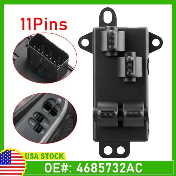 04-07 Grand Caravan Master Driver Left Power Window Switch 4685732AC