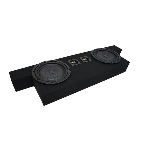 04-12 Chevy Colorado Crew Cab Truck Kicker CompVT CVT10 Dual 10" Sub Box 2 Ohm